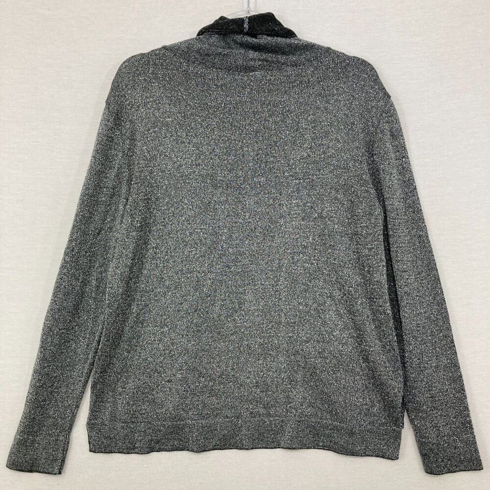 Peruvian Connection Medium Gray Silver Long Sleev… - image 6